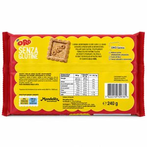 Oro Saiwa Glutenfreie Buchweizenkekse 240 g_1