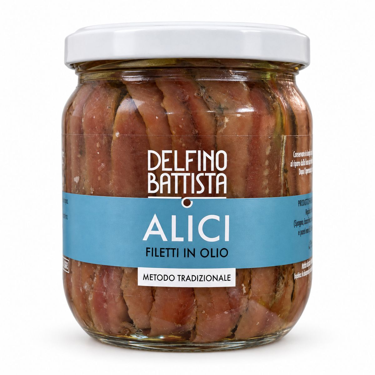 Delfino Battista Filetti di Alici in Olio 410 g