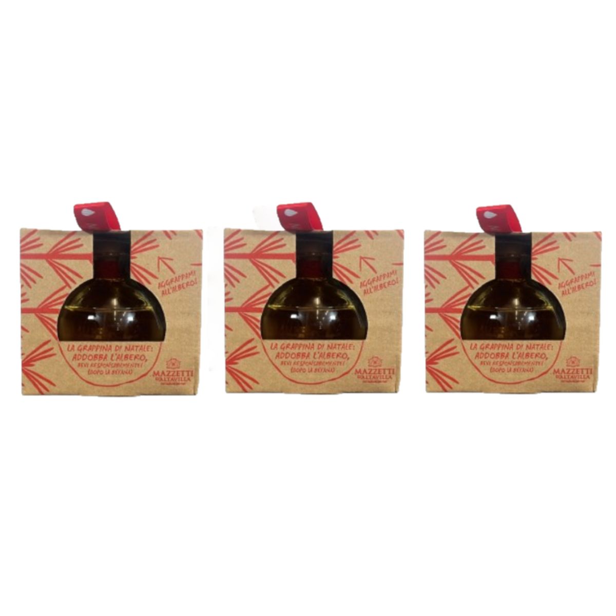 Boule de Noël « La Grappina » Raisins Altavilla — 3 pièces