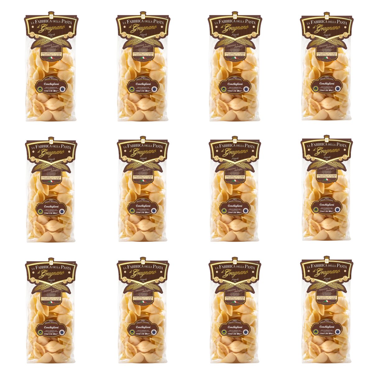 La Fabbrica della Pasta di Gragnano "Conchiglioni Giganti" Pasta di Gragnano IGP 500 Gr.