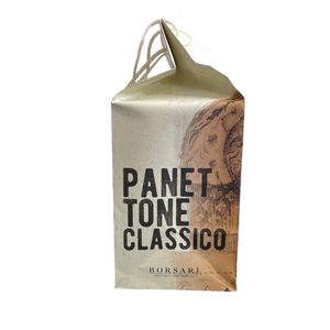 Borsari Classic Panettone 1 kg – Traditional Italian Christmas Cake with Raisins and Candied Citrus Peel, Naturally Leavened_1