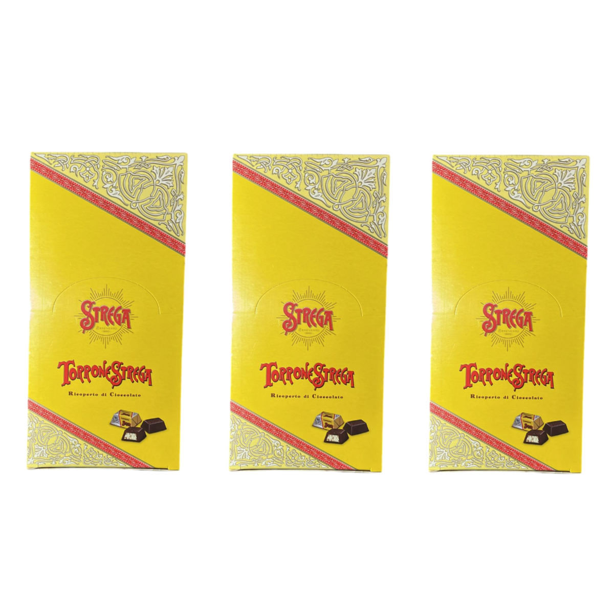 Strega Alberti Chocolate-Covered Torroncini - Pack of 96 Pieces 860g - 3 Pieces