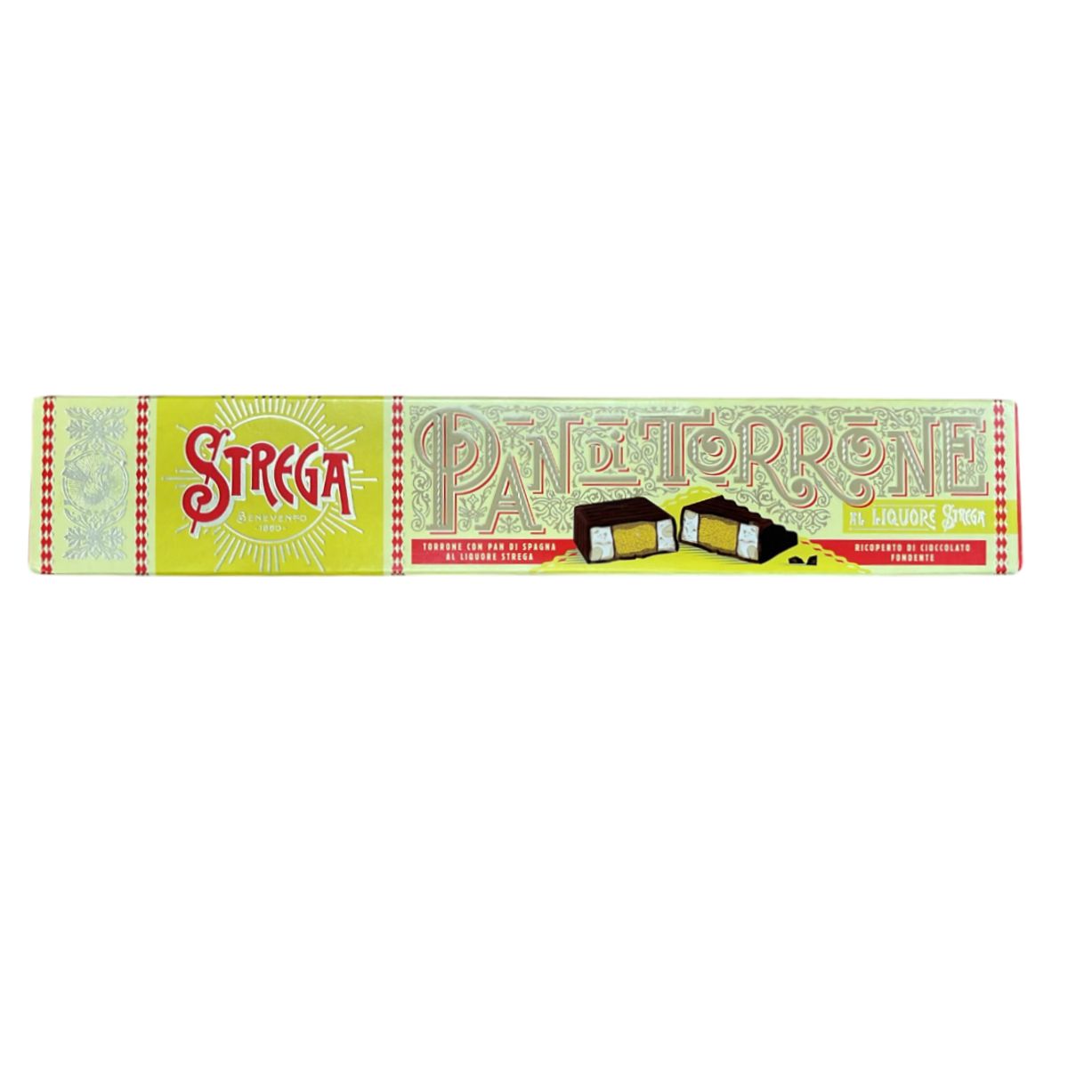 Strega Alberti Pan di Torrone 150g – Traditional Benevento Dessert with Strega Liqueur and Dark Chocolate