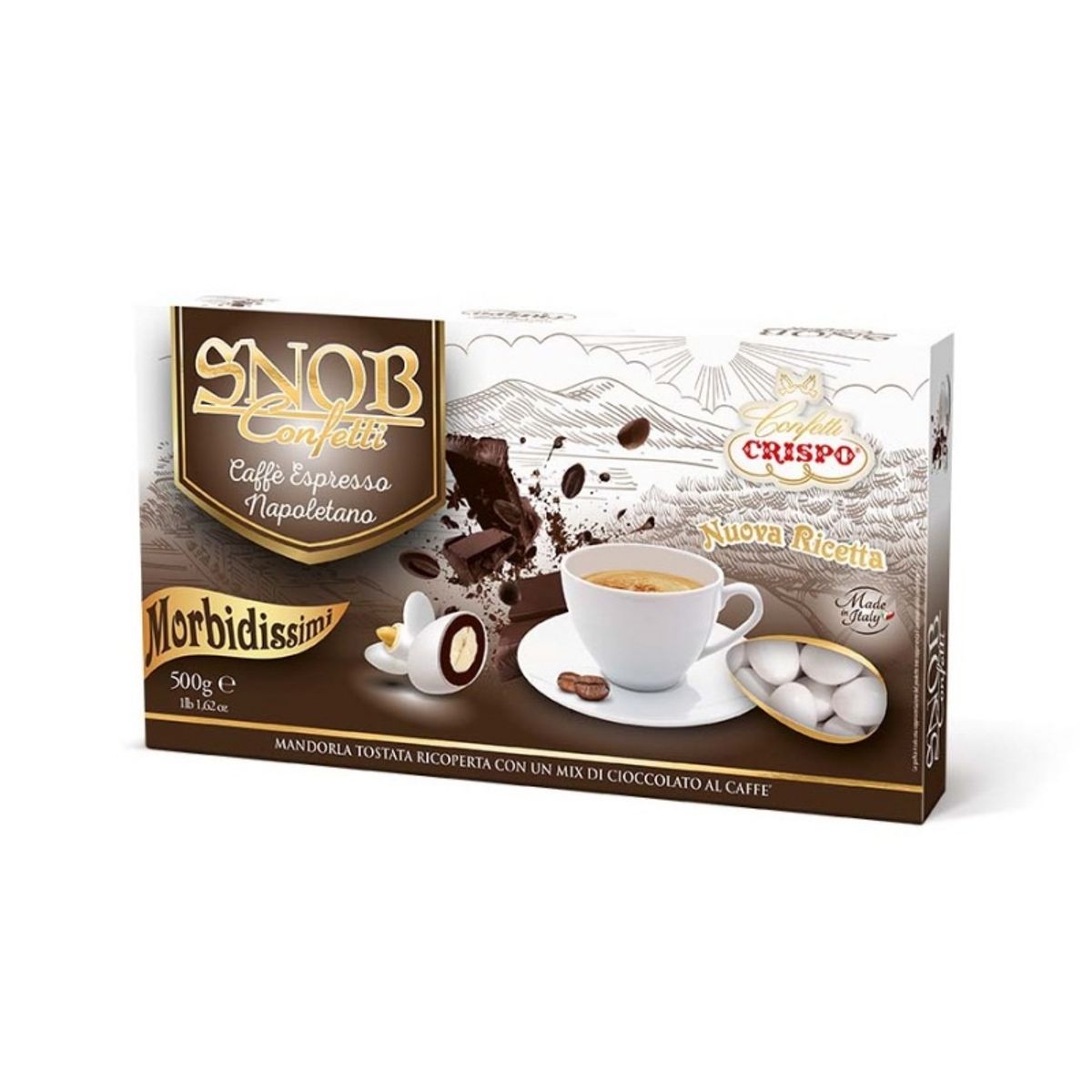 Crispo Confetti Snob Neapolitanischer Espresso 500 Gr.