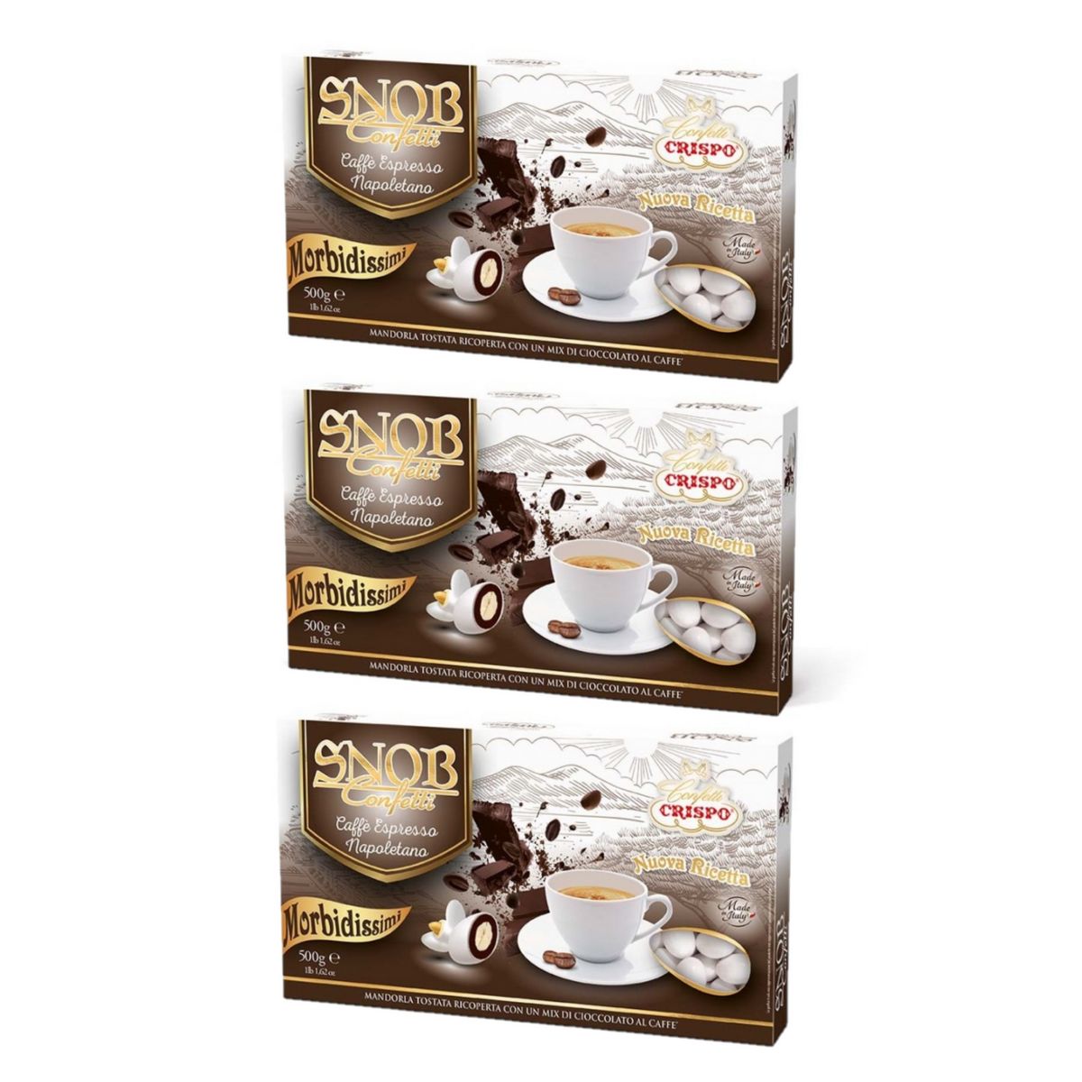 Crispo Confetti Snob Neapolitan Espresso 500 Gr