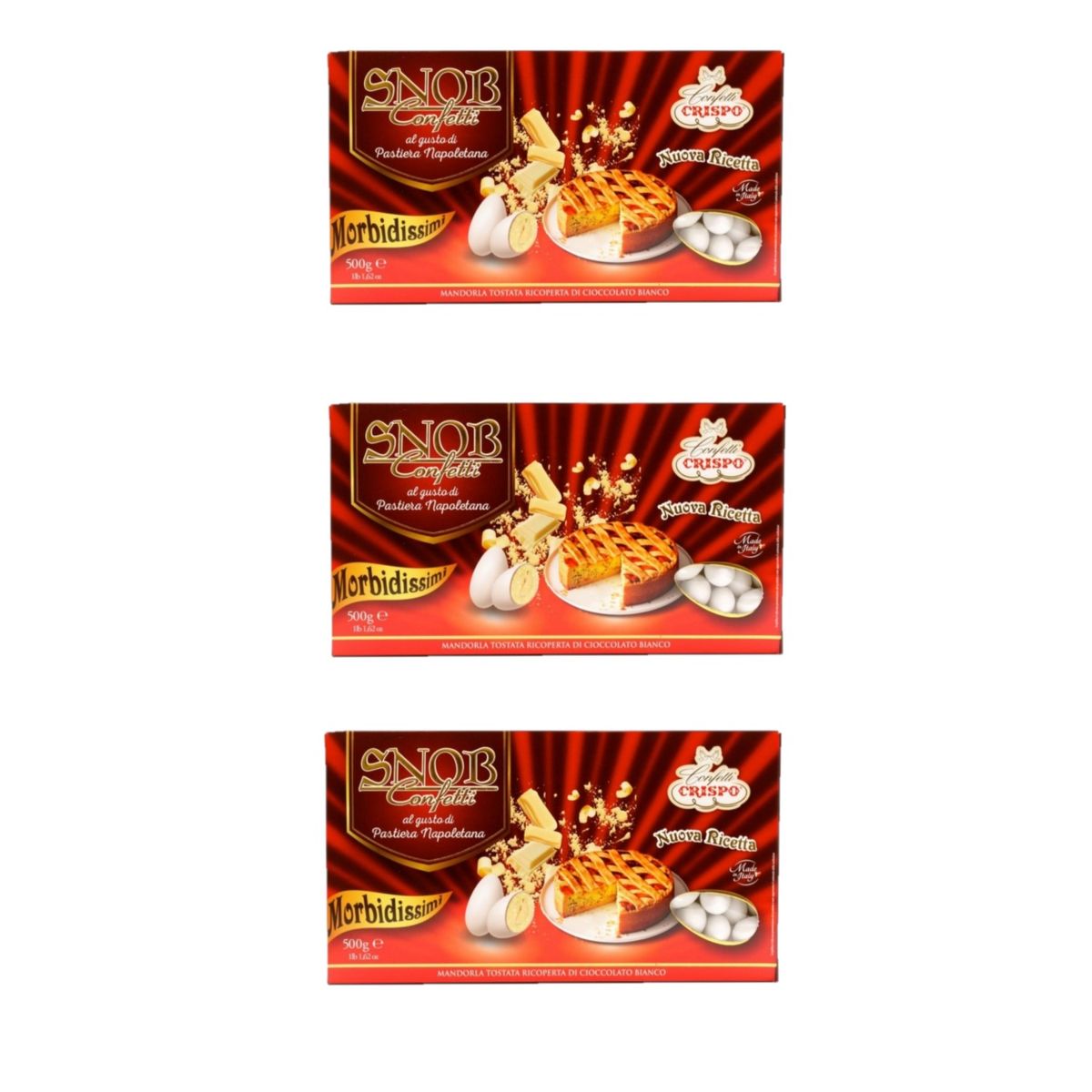 Crispo Confetti Snob Pastiera 500 Gr. - 3 Pezzi