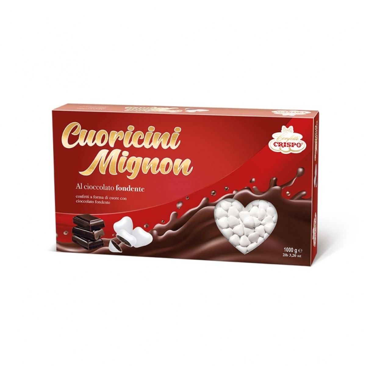 Crispo Confetti cuoricini Mignon bianchi 1 Kg.
