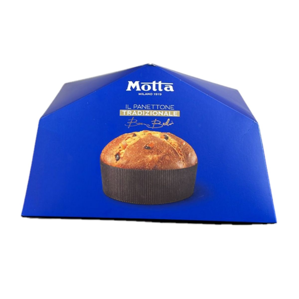 Motta Traditional Panettone 1kg – Classic Recipe with Candied Calabrian Oranges and Raisins – Designed by Chef Bruno Barbieri