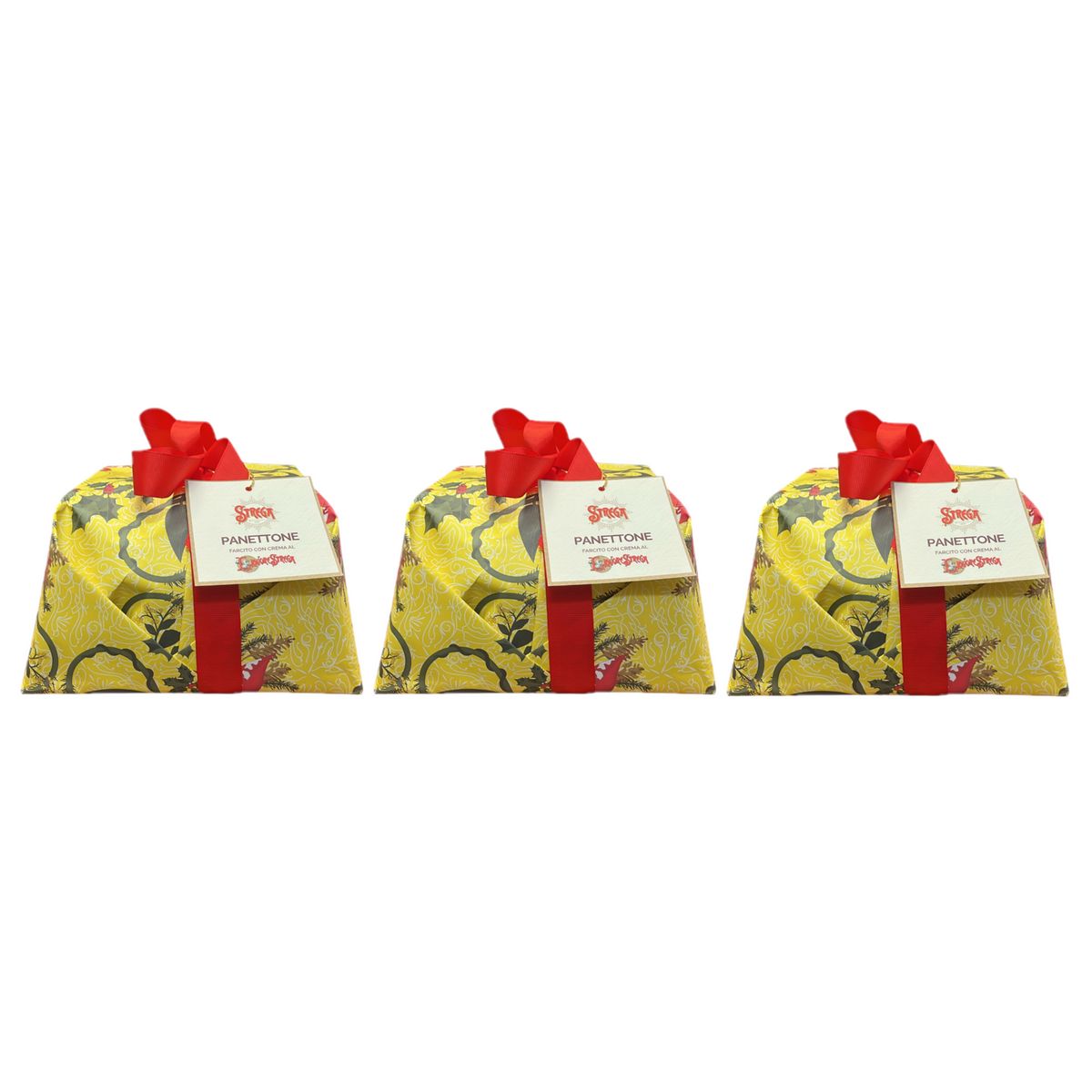 Panettone Strega Alberti Relleno de Crema Strega 1 kg - 3 Piezas