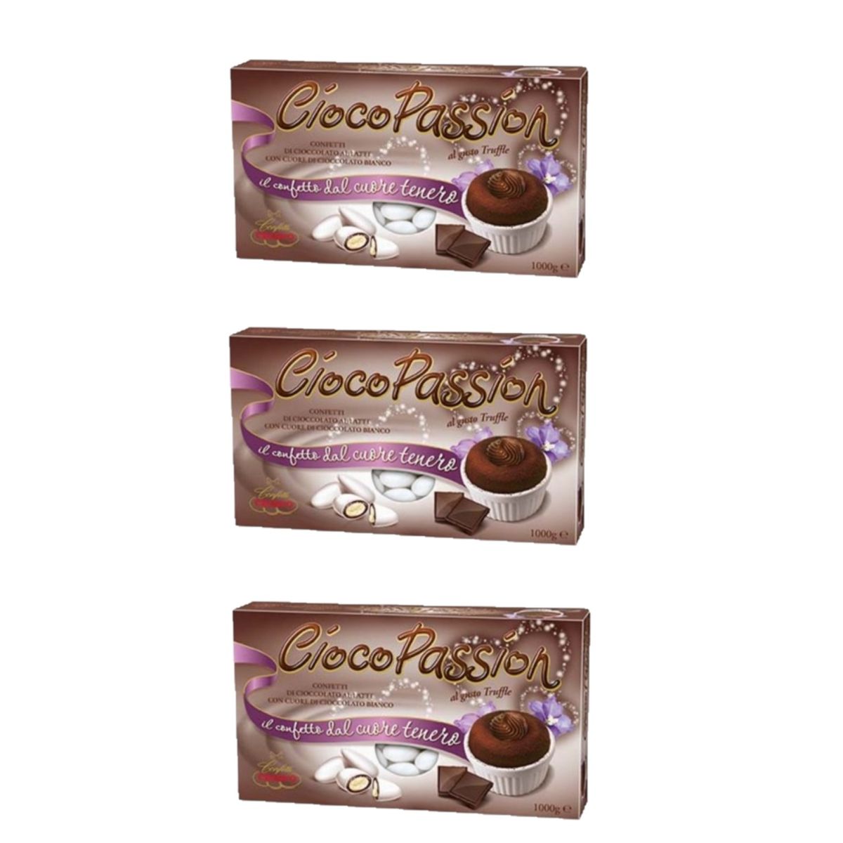 Crispo Confetti CiocoPassion Truffe 1 kg. - 3 pièces