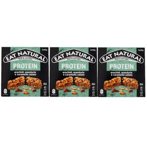 Eat Natural Protein arachidi , mandorle e caramello salato 3x40 Gr_0