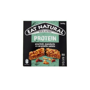 Eat Natural Protein arachidi , mandorle e caramello salato 3x40 Gr