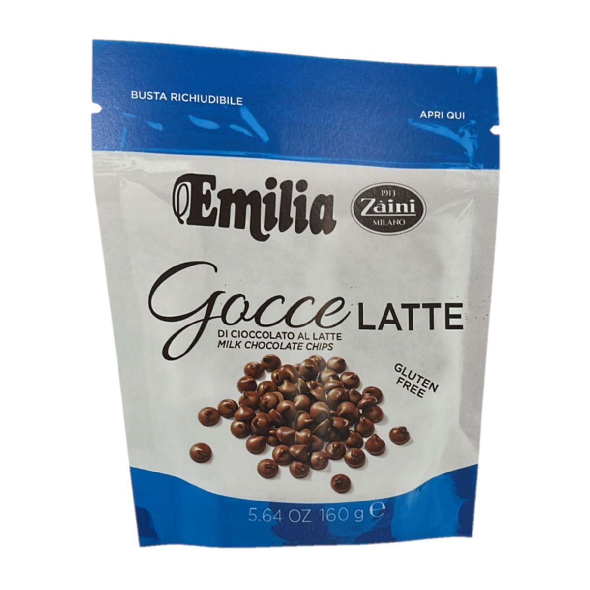 Emilia Zaini Milk Chocolate Chips 160g