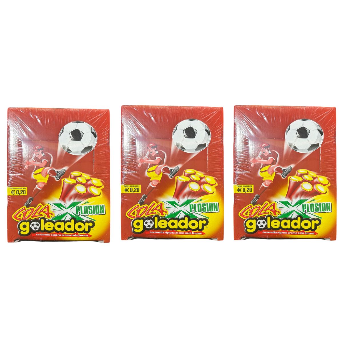 Goleador Cola Xplosion Caramelle Ripiene Gusto Cola e Limone x150 - 3 pezzi