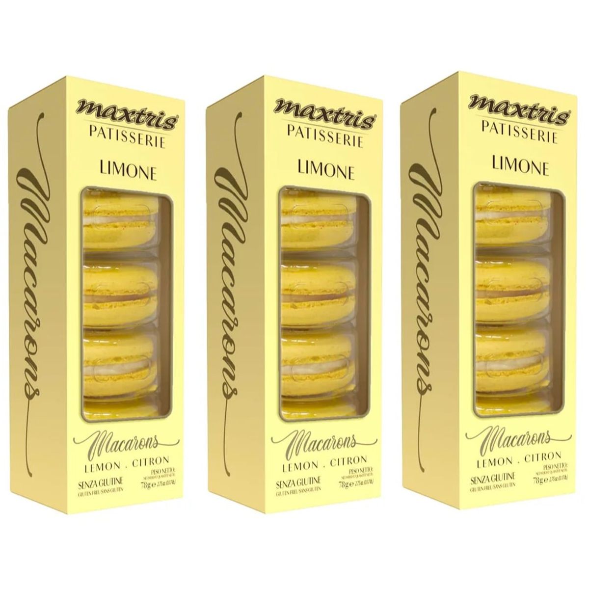 Maxtris Macarons Lemon 5 Pz 70 Gr.