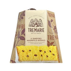 Tre Marie Magnifico Intenso Pandoro 1kg – With Premium VIDAMA Extra Dark Chocolate Chips – Authentic Italian Pastry Delight
