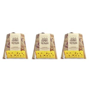 Tre Marie Magnifico Intenso Pandoro 1kg – With Premium VIDAMA Extra Dark Chocolate Chips – Authentic Italian Pastry Delight_0