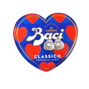 Baci Perugina Boîte Cœur Chocolat Noir Luisa 50 g – Pralinés avec Message