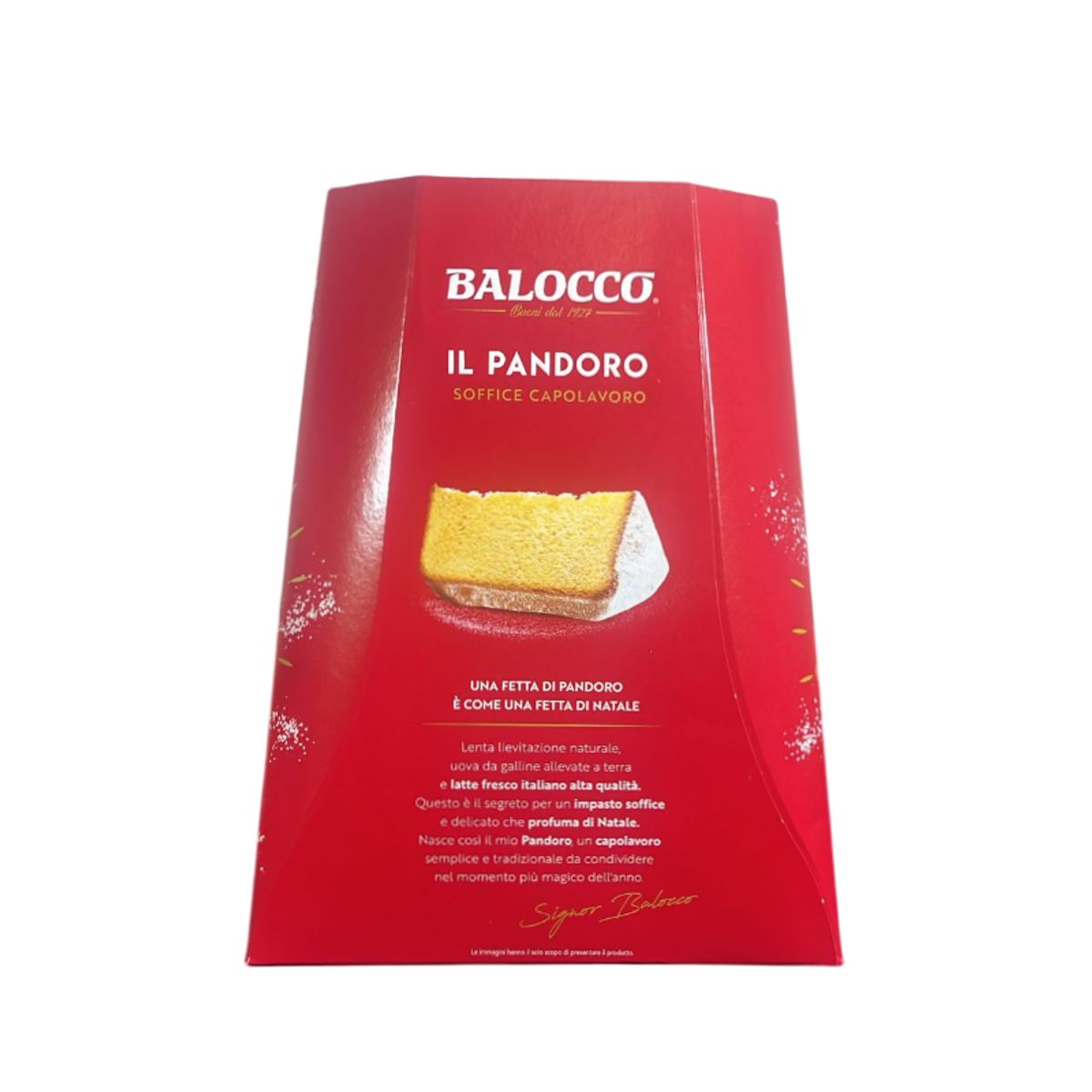 Balocco Pandoro 750g – Traditional Veronese Cake, Soft and Fragrant, Symbol of Italian Christmas