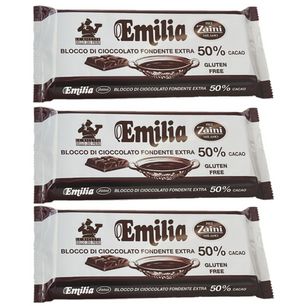 Zaini Blocco di Cioccolato Fondente Extra 50% 1 Kg – Maxi Formato Professionale per Dolci, Dessert e Lavorazioni Gourmet_0