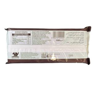 Zaini Blocco di Cioccolato Fondente Extra 50% 1 Kg – Maxi Formato Professionale per Dolci, Dessert e Lavorazioni Gourmet_1