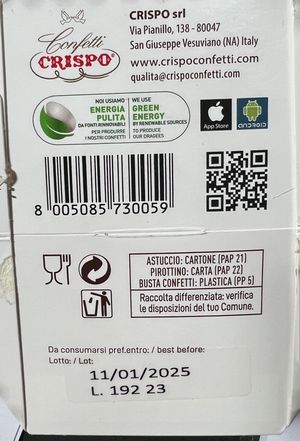 Crispo Confetti Sweet Liqueur Rum 500 Gr._desktop_2