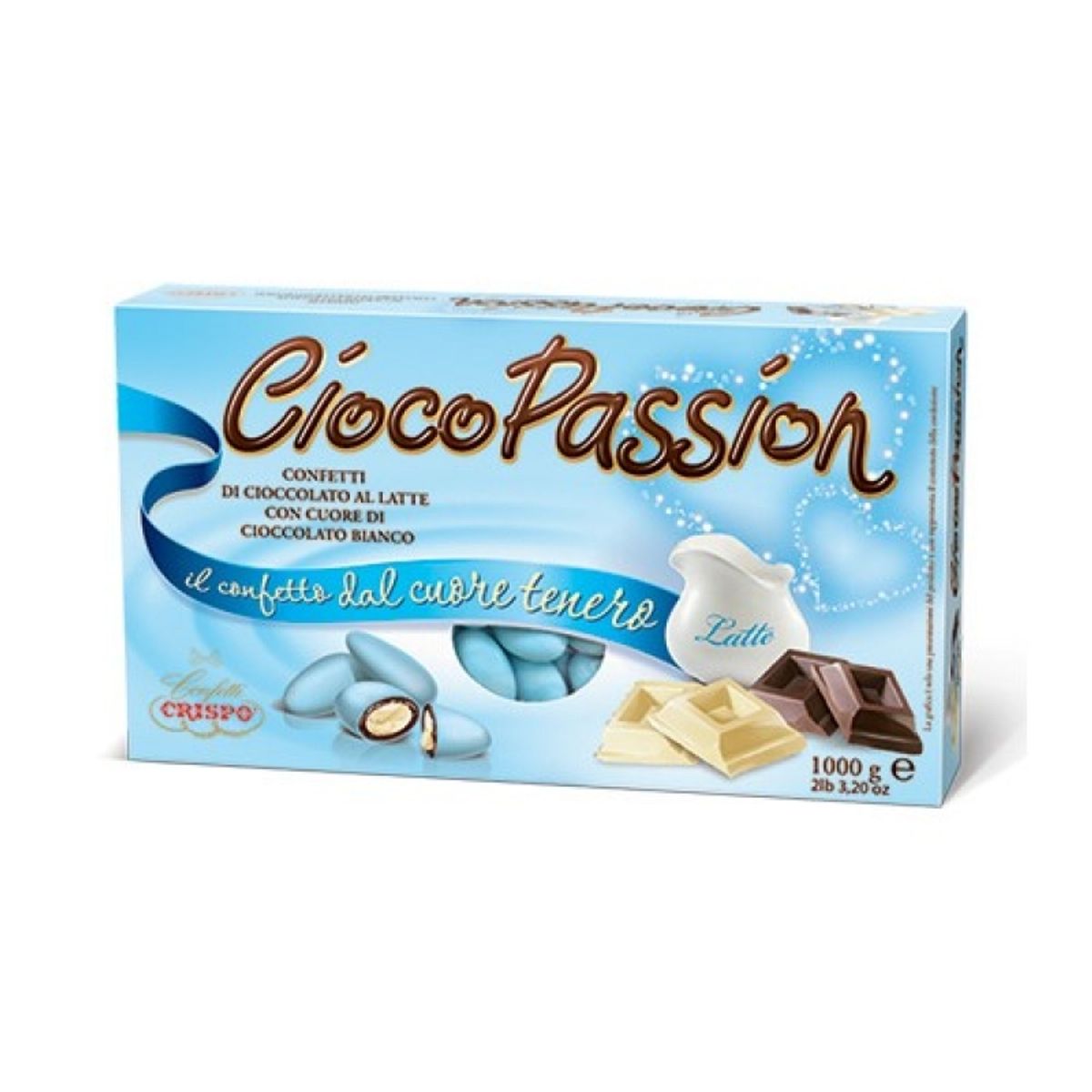 Crispo Konfetti CiocoPassion hellblau 1 kg.