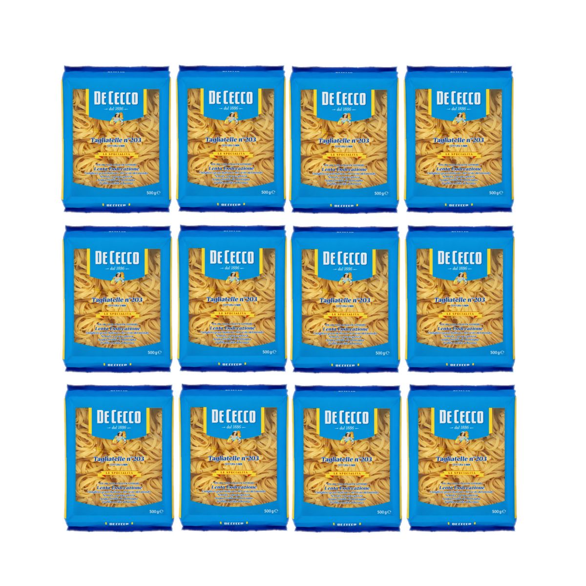 De Cecco Tagliatelle n° 203 500 Gr. - 12 Pezzi