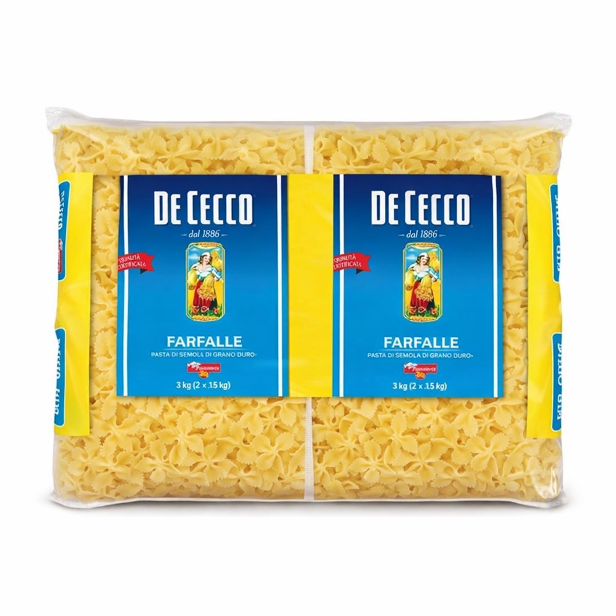 De cecco farfalle 3 Kg.