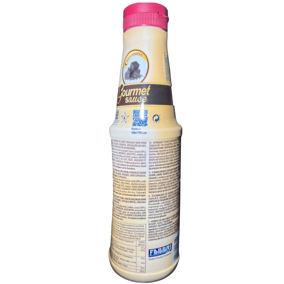 Fabbri Top gold Sirop de chocolat noir 950 Gr.