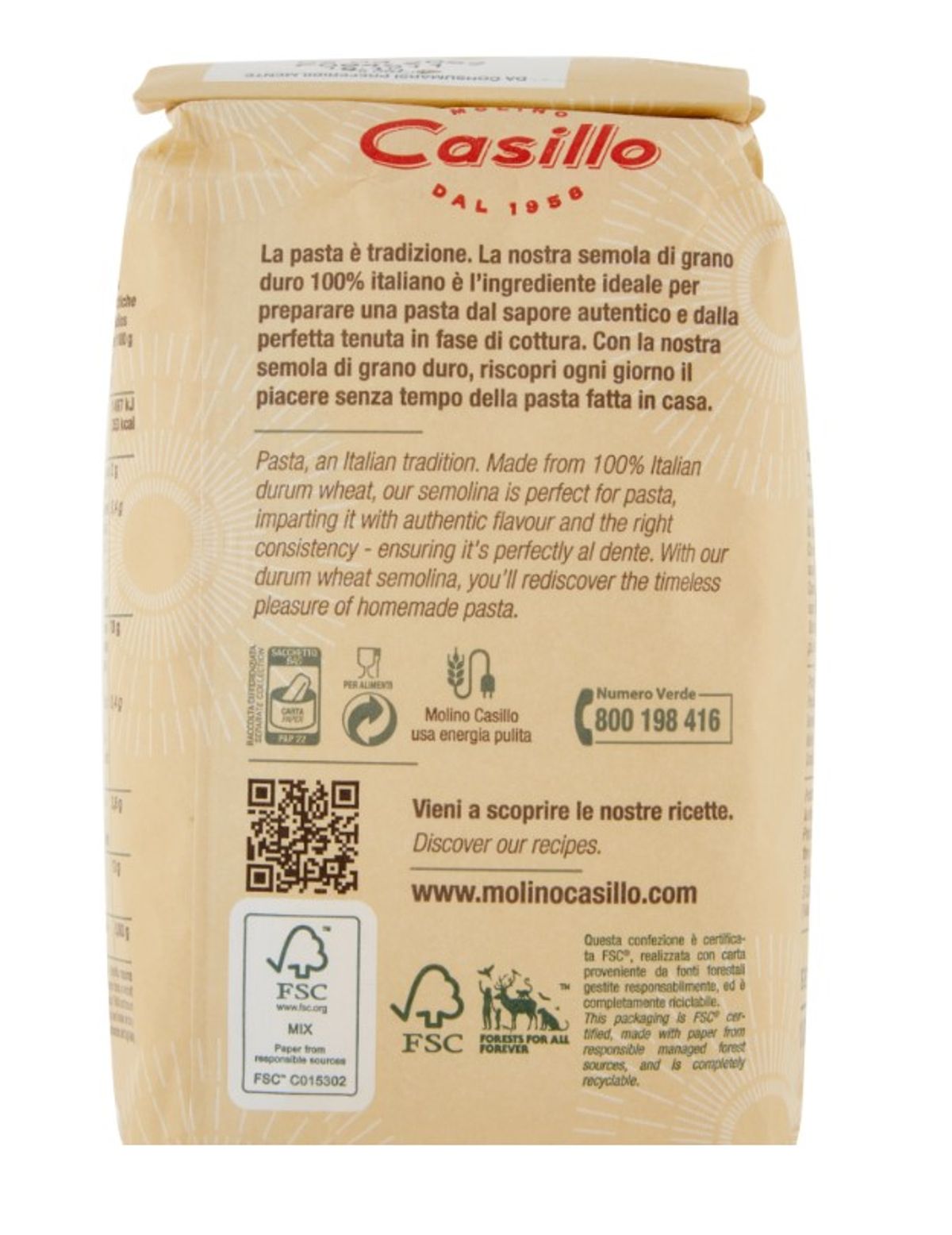 Molino Casillo Sémola "La Pasta" 1 Kg