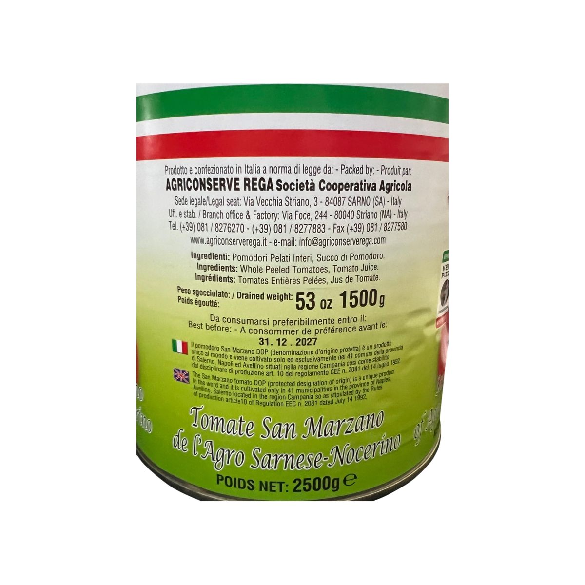 Strianese San Marzano DOP Tomaten 2,5 kg