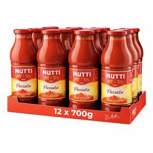 Mutti Passata de Tomates en Bouteille Verre 700 g – Tomates Italiennes 100%_0