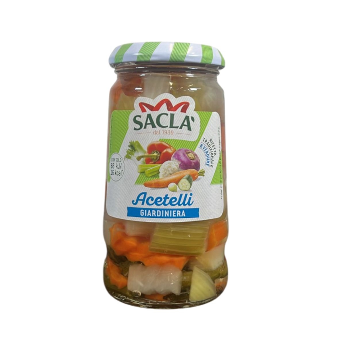 Saclà Acetelli Giardiniera , verdure miste all'aceto di vino 290 Gr