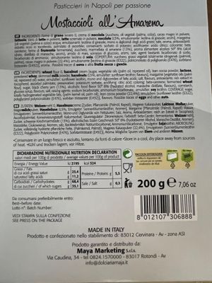 Maja Mostaccioli aux cerises noires 200 Gr._0