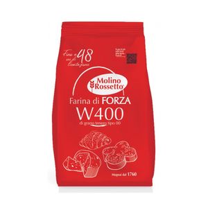 Molino Rossetto Farina di Forza W400 di Grano Tenero Tipo "00" 1 Kg
