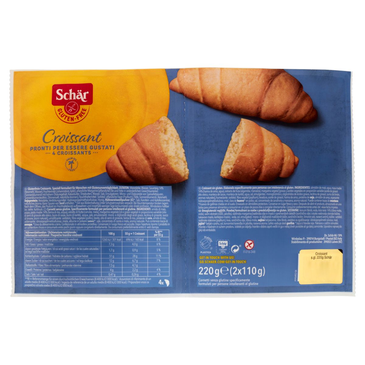 Schär Croissant Glutenfrei 4 x 55 gr.