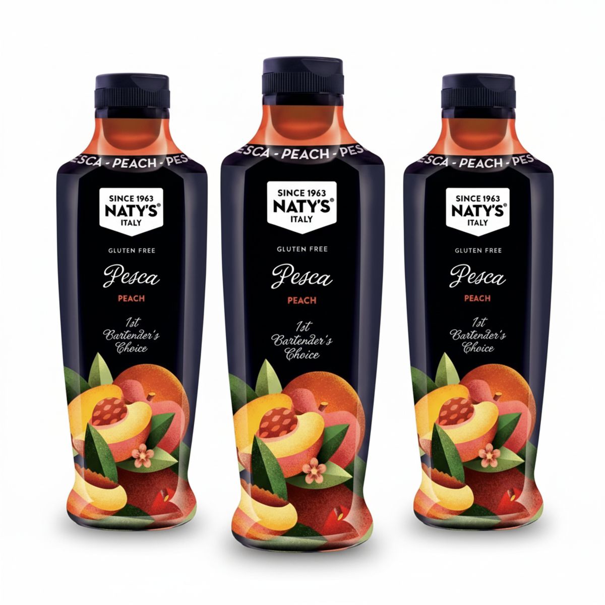 Naty's Polpa di Frutta alla Pesca (750 ml) - 3 Pezzi