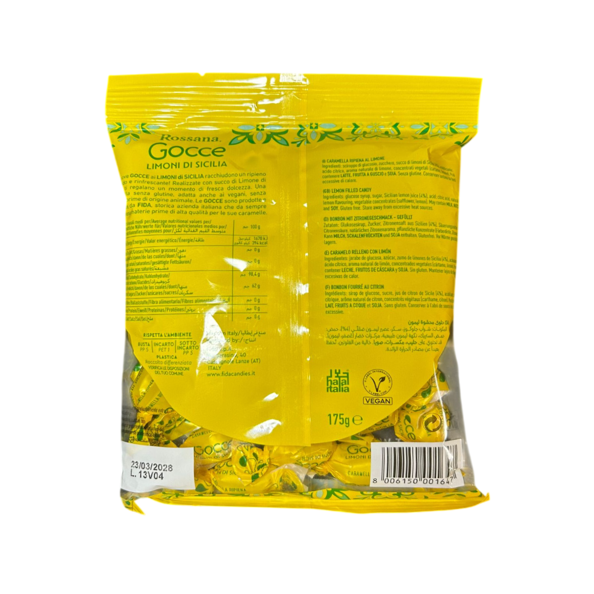 Rossana Sicilian Lemon Drops 175g