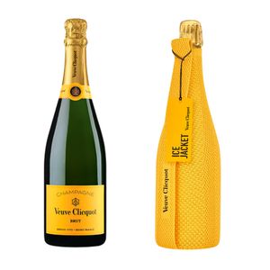 Veuve Clicquot Brut – Champagne 75 cl con Ice Jacket Elegante ed Originale