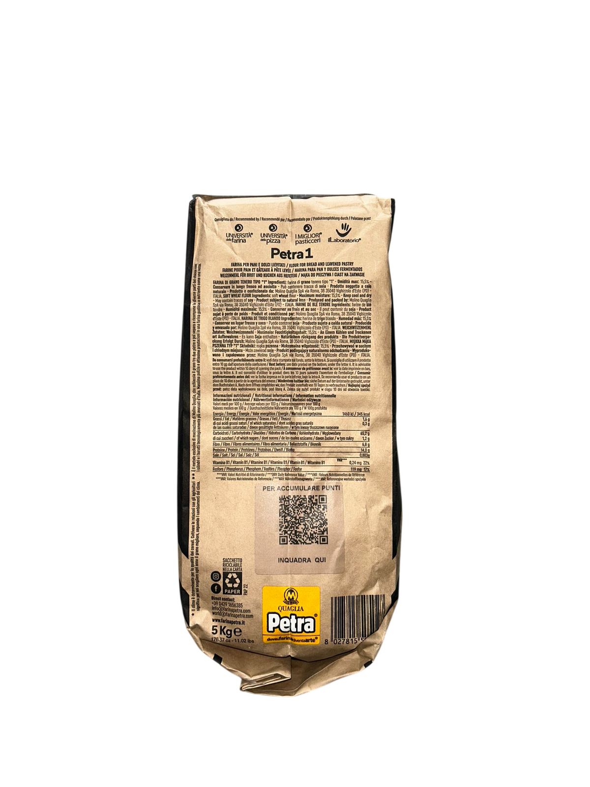 Molino Quaglia farina Petra 1 Kg. 5