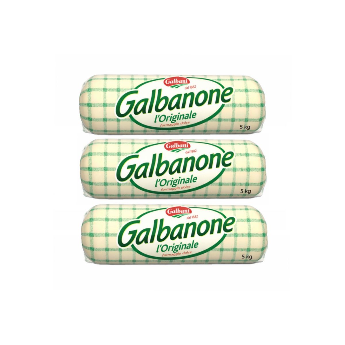 Galbani Galbanone, the original sweet cheese, 5 kg - 3 pieces