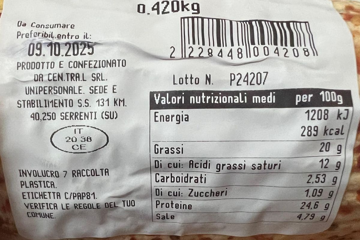 Central Ricotta Montella al Peperoncino 400 Gr.