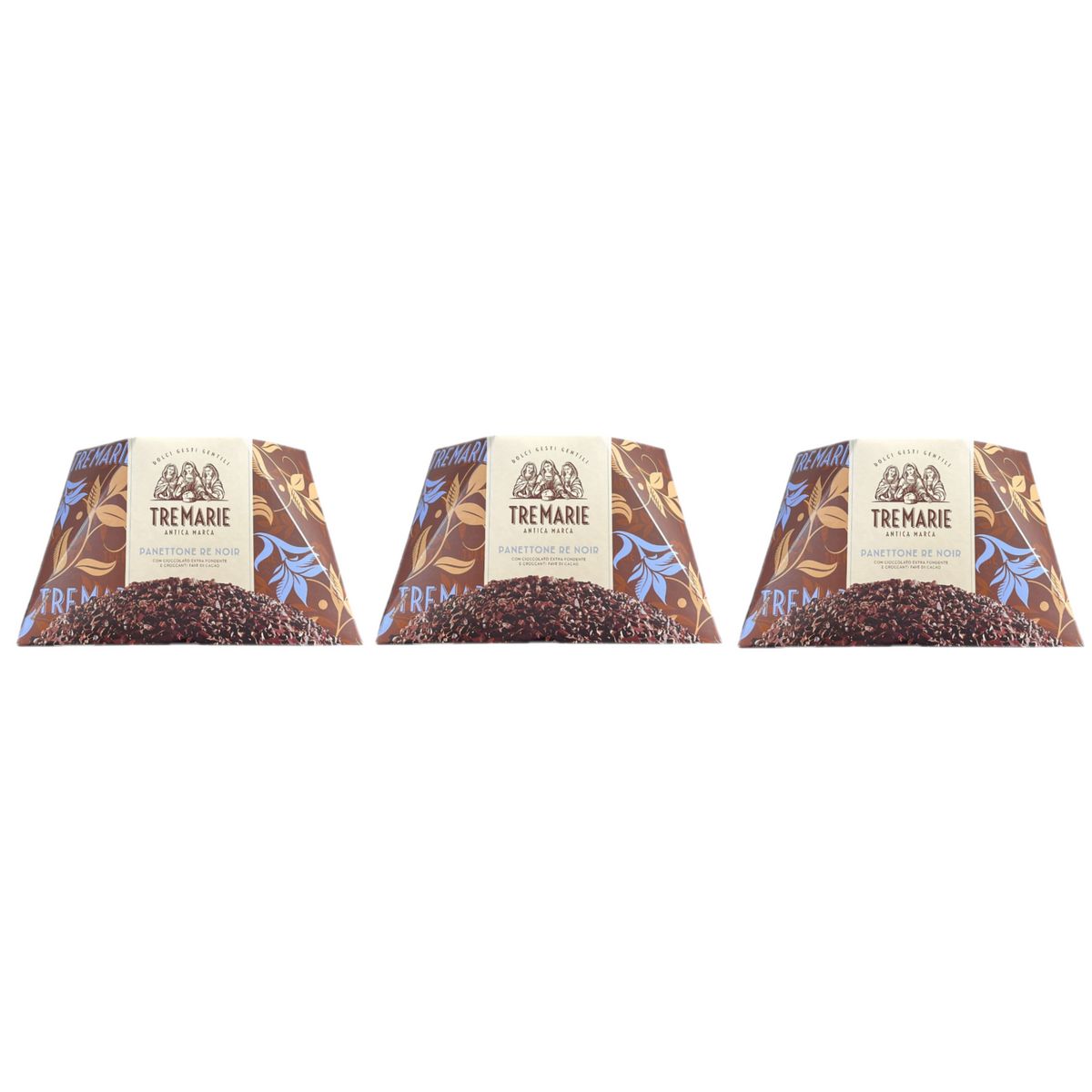 Tre Marie Panettone Re Noir 900 g - 3 Pieces