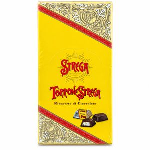 Strega Alberti Torrone Strega Cubierto de Chocolate con Leche y Avellanas 9 Piezas 810 g