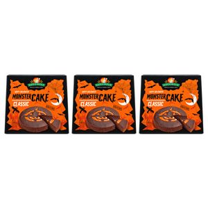 Gecchele Happy Halloween Monster Cake Classic 350 g – Gâteau au Cacao Décoré d'une Citrouille d'Halloween_0