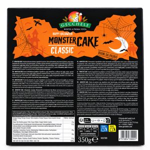 Gecchele Happy Halloween Monster Cake Classic 350 g – Gâteau au Cacao Décoré d'une Citrouille d'Halloween_1
