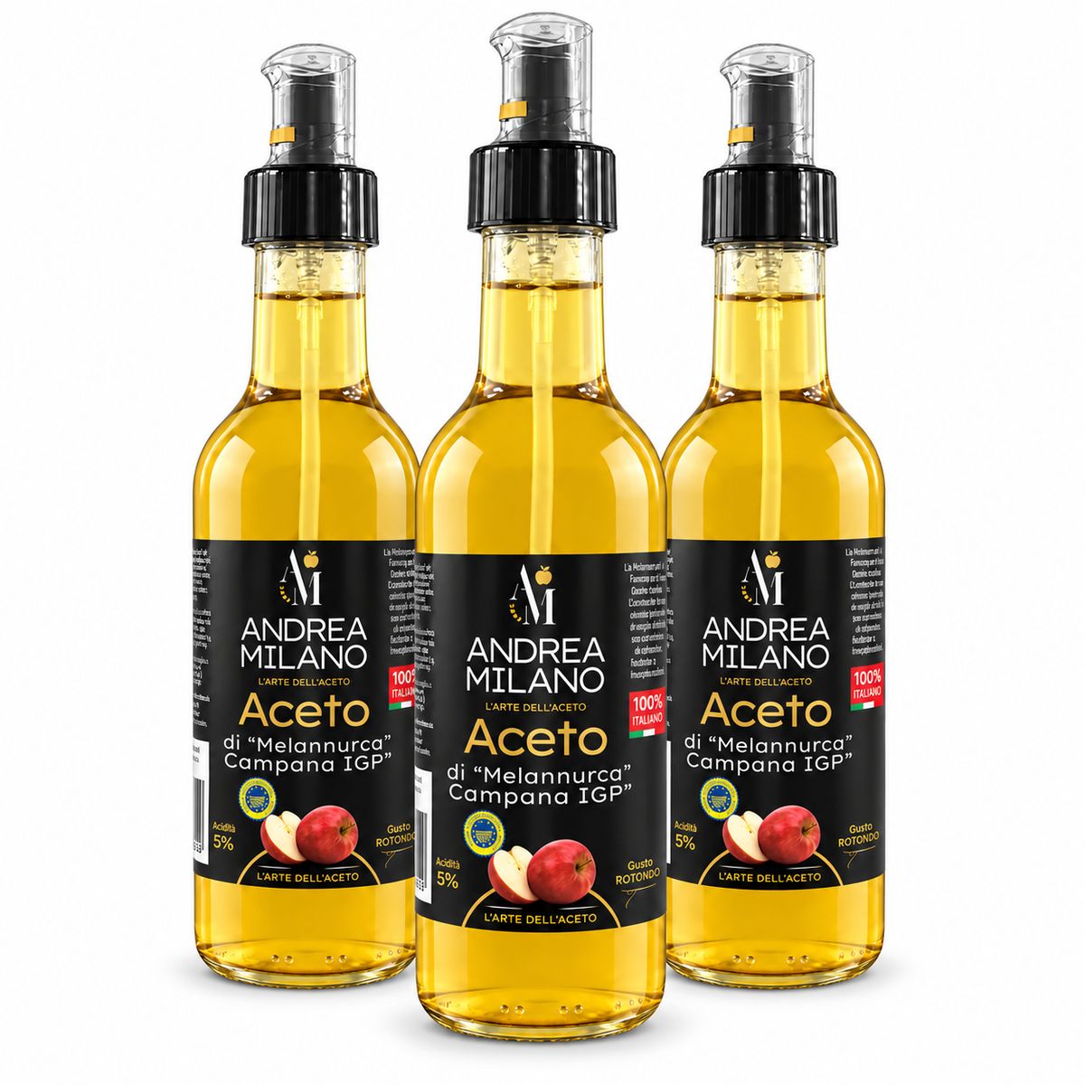Andrea Milano Aceto di Melannurca Campana IGP Spray 250 ml - 3 pezzi