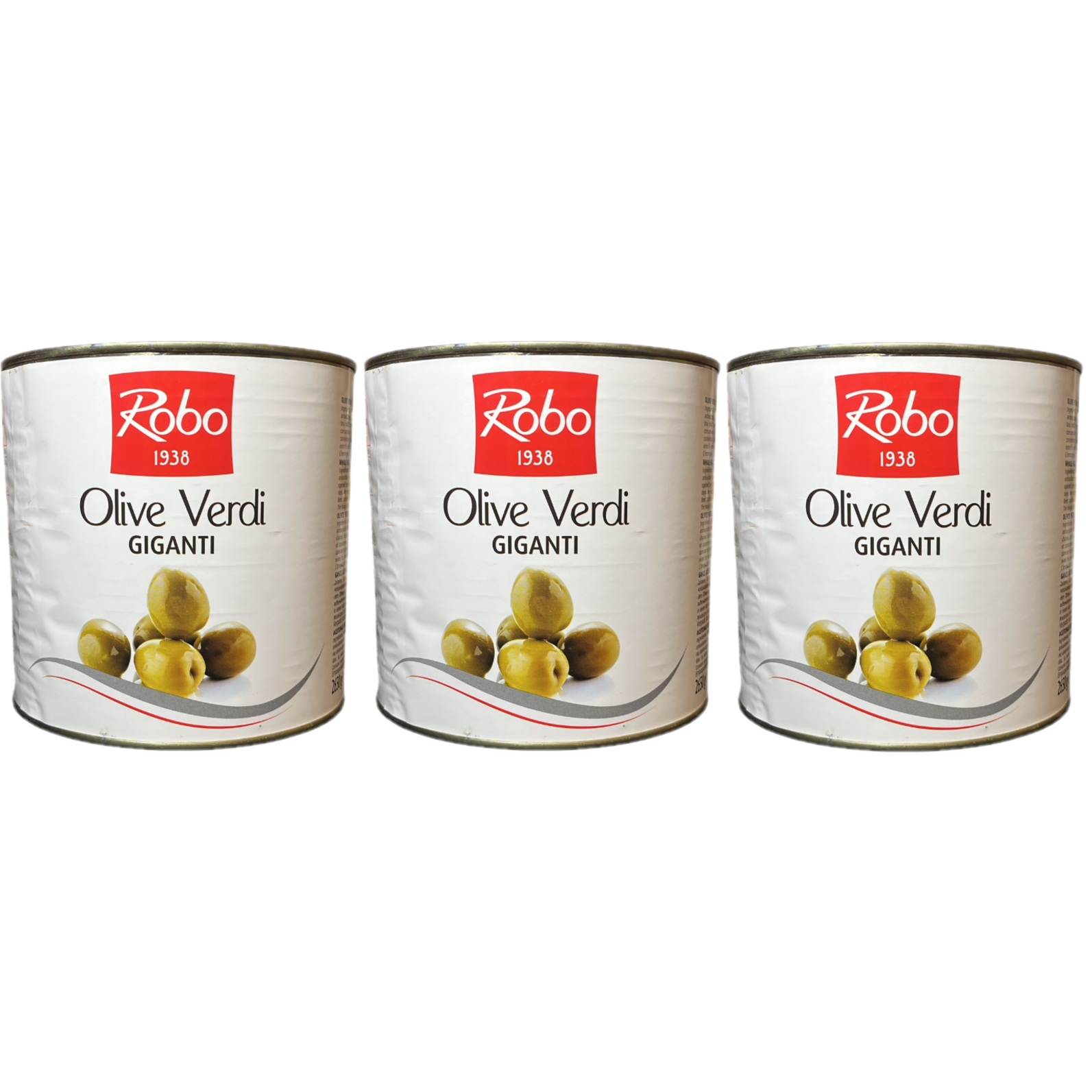 Robo Giant Green Olives 2650 g – Professional Olives with 1600 g