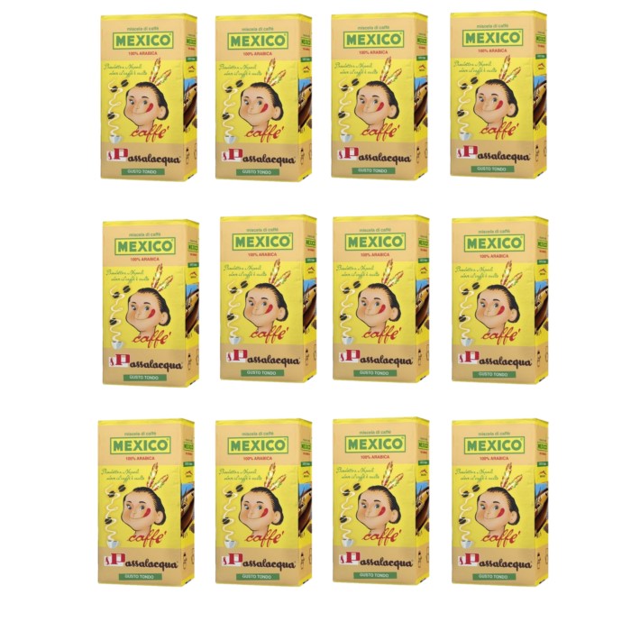 Passalacqua Harem Ground Coffee - 250g Tin (12 Piece Display Cardboard Box) - Made In Italy
